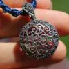 Stunning Celtic Marcasite (Pyrite) Sterling Silver Necklace, Adjustable Ancient knots,Australian made