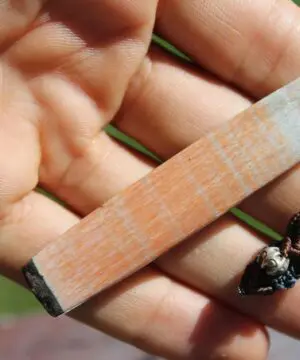 Alternative view of HUGE Orange Barite,Australian Celestobaryte Pendant Necklacebeachy beach jewelry, summer jewelry, surfer necklace