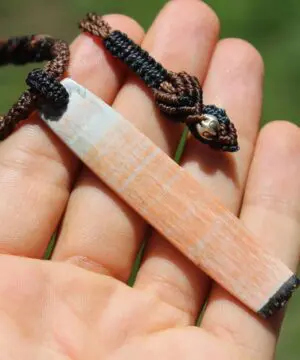 HUGE Orange Barite,Australian Celestobaryte Pendant Necklacebeachy beach jewelry, summer jewelry, surfer necklace