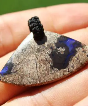 PURPLE OPAL NECKLACE,Koroit Opal Pendant, Australian made macrame cord reiki crystal healing elven pendant necklace talisman jewellery