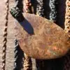 Hand Polished Matrix Opal Necklace,Boulder Opal Pendant