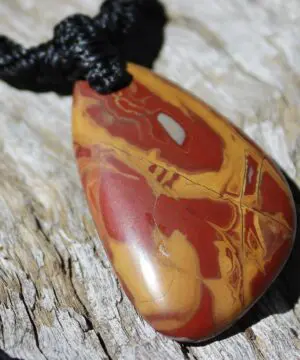 Australian Noreena Jasper Necklace,Aboriginal Colours Necklace,Elven Macrame Necklace,indiginous Necklace, australian made macrame cord