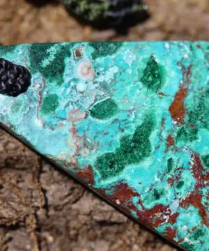 AUSTRALIAN CHRYSOCOLLA Pendant,Natural Malachite Necklace, Australian made Macrame cord,Malachite Gemstone Pendant, summer beach jewellery