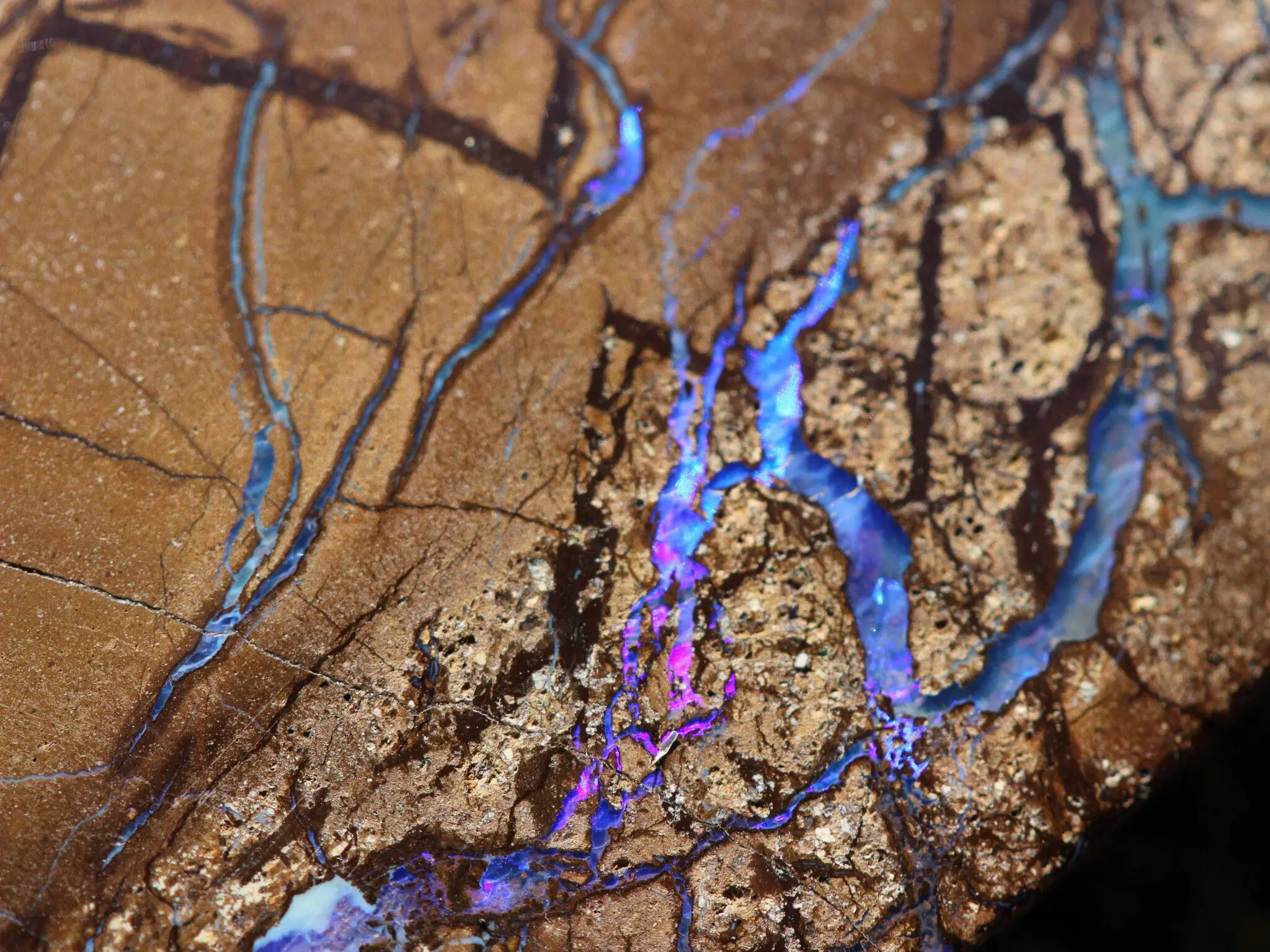 Natural Opal Pendant. Elven Boulder Opal Necklace with Macrame Shibari Cord - Image 8