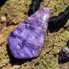 Highest Quality Charoite Pendant, Natural Charoite Necklace, Genuine Purple Crystal Jewelry, Rare Charoite Gemstone, Unique Gift for Her