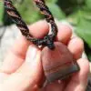 Marra Mamba Tigereye Necklace, Australian Tiger Eye, Australian Made Macrame Cord Jewelry, Healing Crystal, Natural stone gift for her him