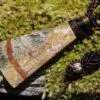 SnakeSkin RAINFOREST SERPENTINE Necklace, Serpentine Marbel Pendant, Australian Made Macrame Cord Healing Jewellery