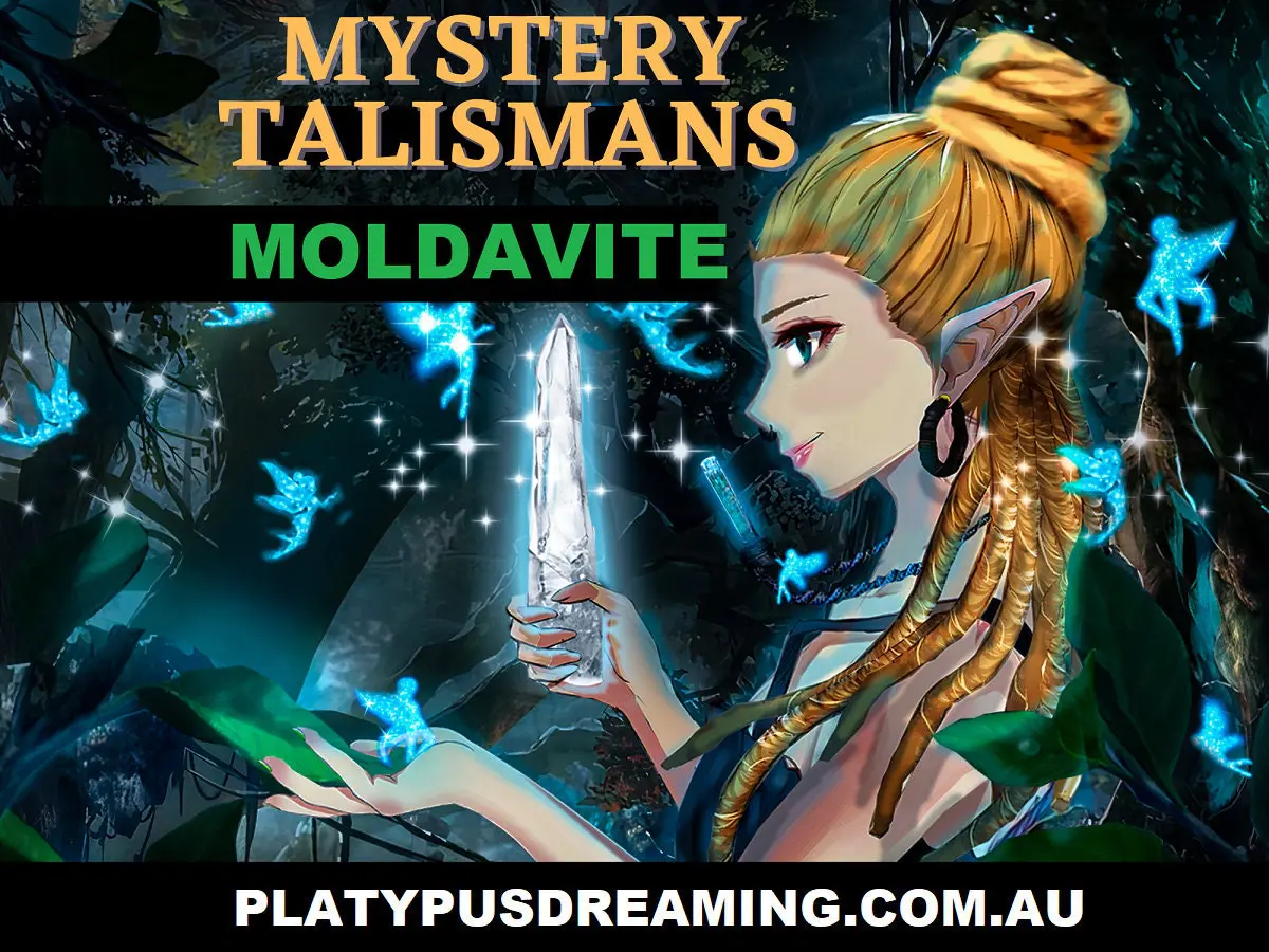 Mystery MOLDAVITE Necklace, Authentic Genuine Moldavite Pendant, Australian made Macrame Cord Healing Crystal Jewelry, Raw crystal