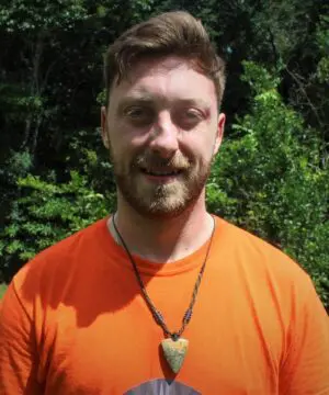 Arrow Out Back Scenic Jasper Necklace, Talisman Pendant, Australian Made Macrame Cord, Healing Crystal Jewelry, gift for him , gift for her