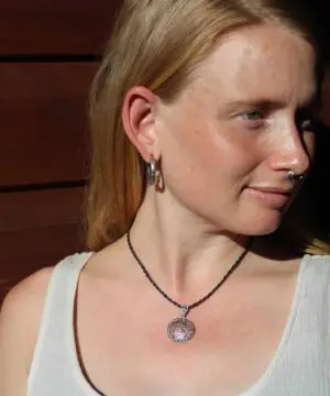 Celtic Marcasite Jewelry,Sterling Silver Pendant Necklace,Pyrite Crystal Jewelry,Art Deco,Gemstone,Australian made