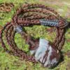 Australian outback jasper necklace,australian made thin macrame cord stone jewelry, crystal healing pendant necklace, platypus dreaming