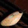 Crystal Pipe Opal Necklace,Boulder Opal Pendant Necklace