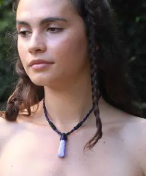 Handmade Macramé Charoite Pendant Necklace, Crystal Healing Jewelry, Unique Purple Gemstone, Boho Necklace, Gemstone Pendant, Crafted Gift