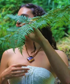 Mookaite Jasper Necklace, australian made tribal wear macrame cord, aboriginal colours pendant, healing crystal jewelry, australian seller