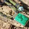 Malachite Pendant Sterling Silver Necklace,Australian made  macrame cord, Malachite Macrame Necklace,Silver Jewelry,gift for her him