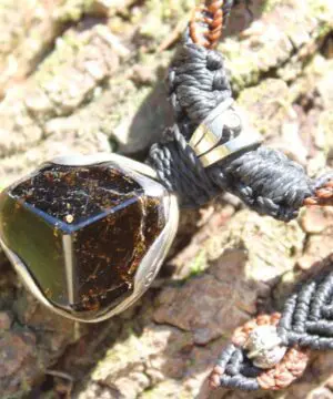 Silver Tourmaline Necklace, Australian Brown TOURMALINE crystal point Pendant, Dravite Macrame Necklace,macrame crystal necklace
