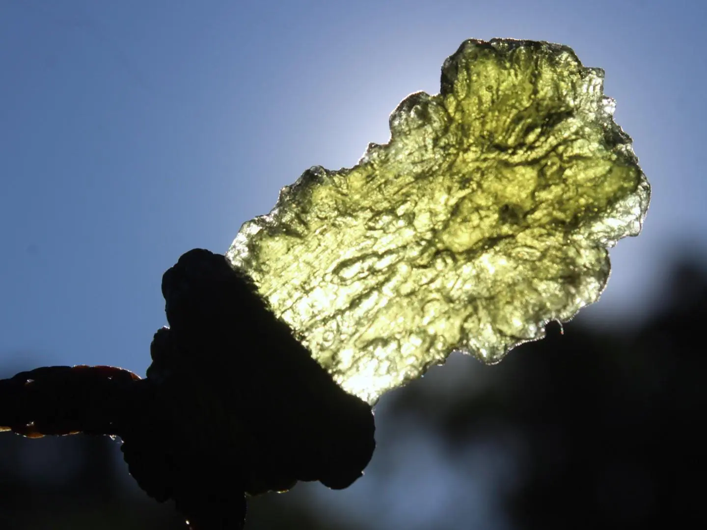 MOLDAVITE Pendant, Moldavite Necklace,Platypus Dreamimg Elven Raw CRYSTAL Necklace, Australian Made Macrame Cord Authentic Moldavite Jewelry - Image 4