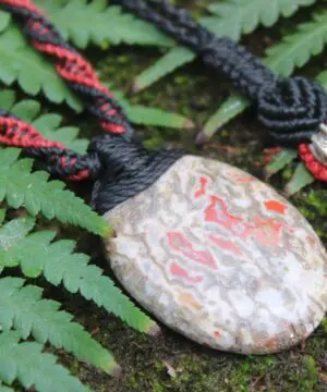 Authentic Utah Dinosaur Fossil Jewelry, Elven Pendant with Silver Beads , Dinosaur bone ,Ancient Fossil Power, Tribal Talisman Pendant