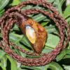 Matrix Koroit Boulder opal pendant,ethically sourced opal necklace,Australian made macrame cord, statement Jewelry october birthstone  ,