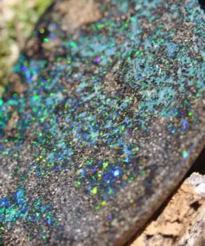 Australian Boulder Opal Necklace, Untreated Solid Boulder Opal Jewelry, Genuine Seam Opal Pendant, Statement Necklace, Perfect Gift for Her