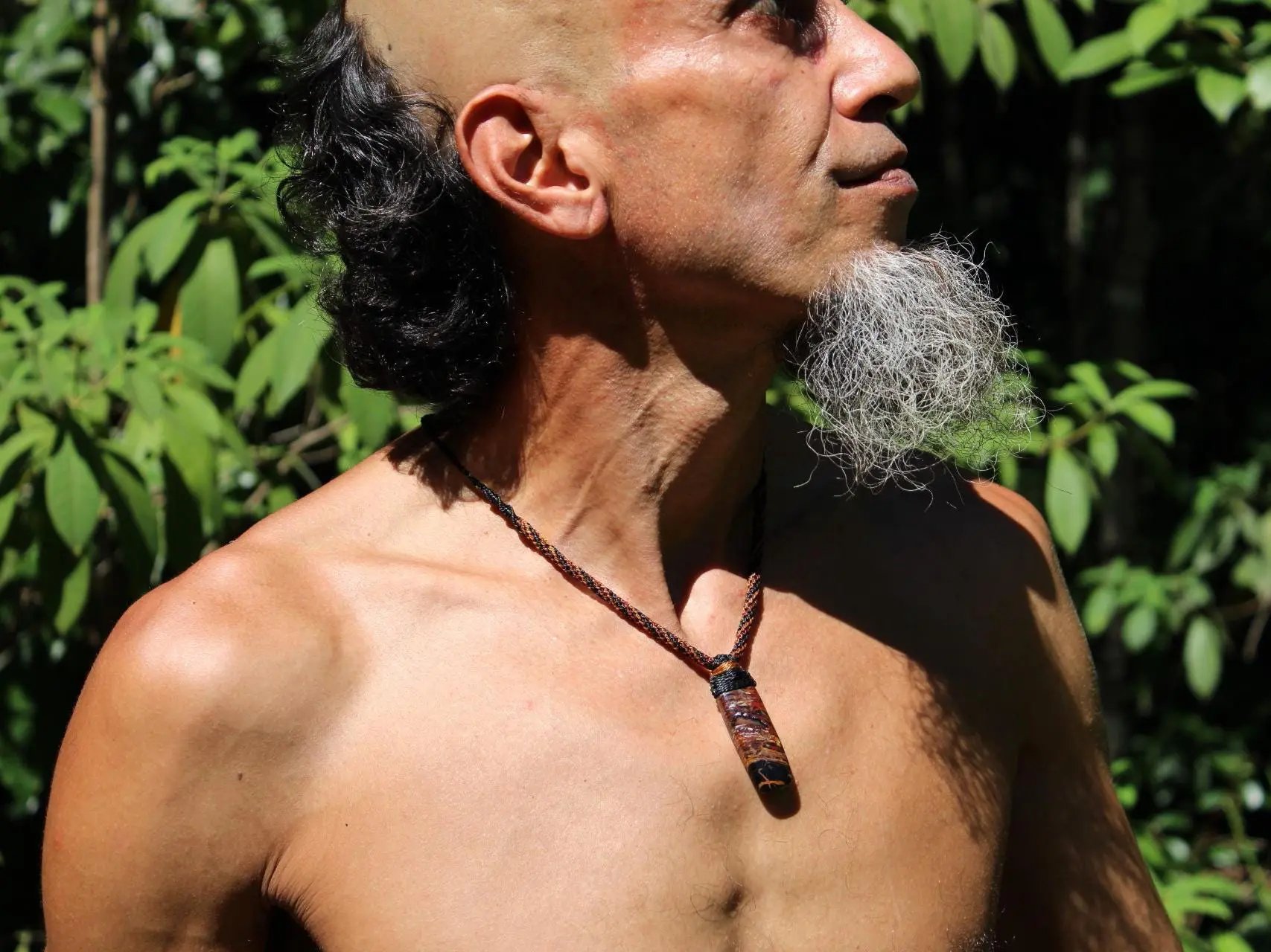 Australian Pilbara Jasper Pendant, Indigenous Jasper Graffiti Necklace, Australian made Macrame Cord, Aboriginal Outback Healing crystal - Image 13