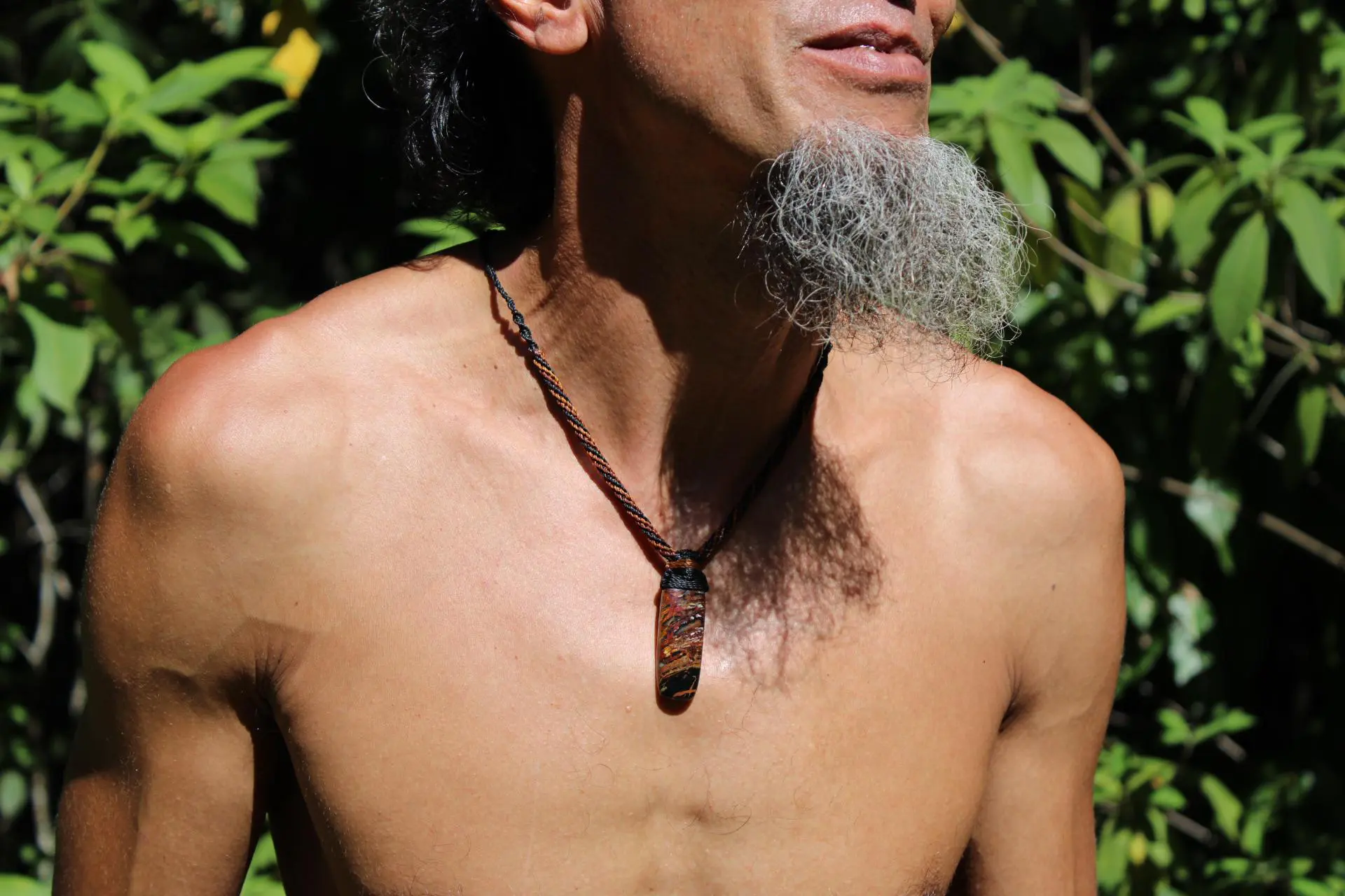 Australian Pilbara Jasper Pendant, Indigenous Jasper Graffiti Necklace, Australian made Macrame Cord, Aboriginal Outback Healing crystal - Image 10