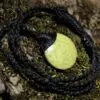 Green Opal Pendant Necklace,Elven Green OPAL Talisman, Elven Jewelry, Australian Made Macrame Cord, Australian seller
