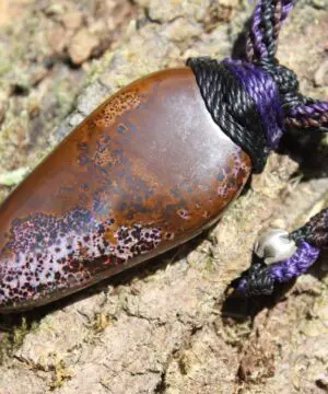 Fire Matrix Boulder Opal Necklace ,Australian made tribal Solid Australian Red Opal pendant, Reiki Opal Healing Crystal Pendant Talisman
