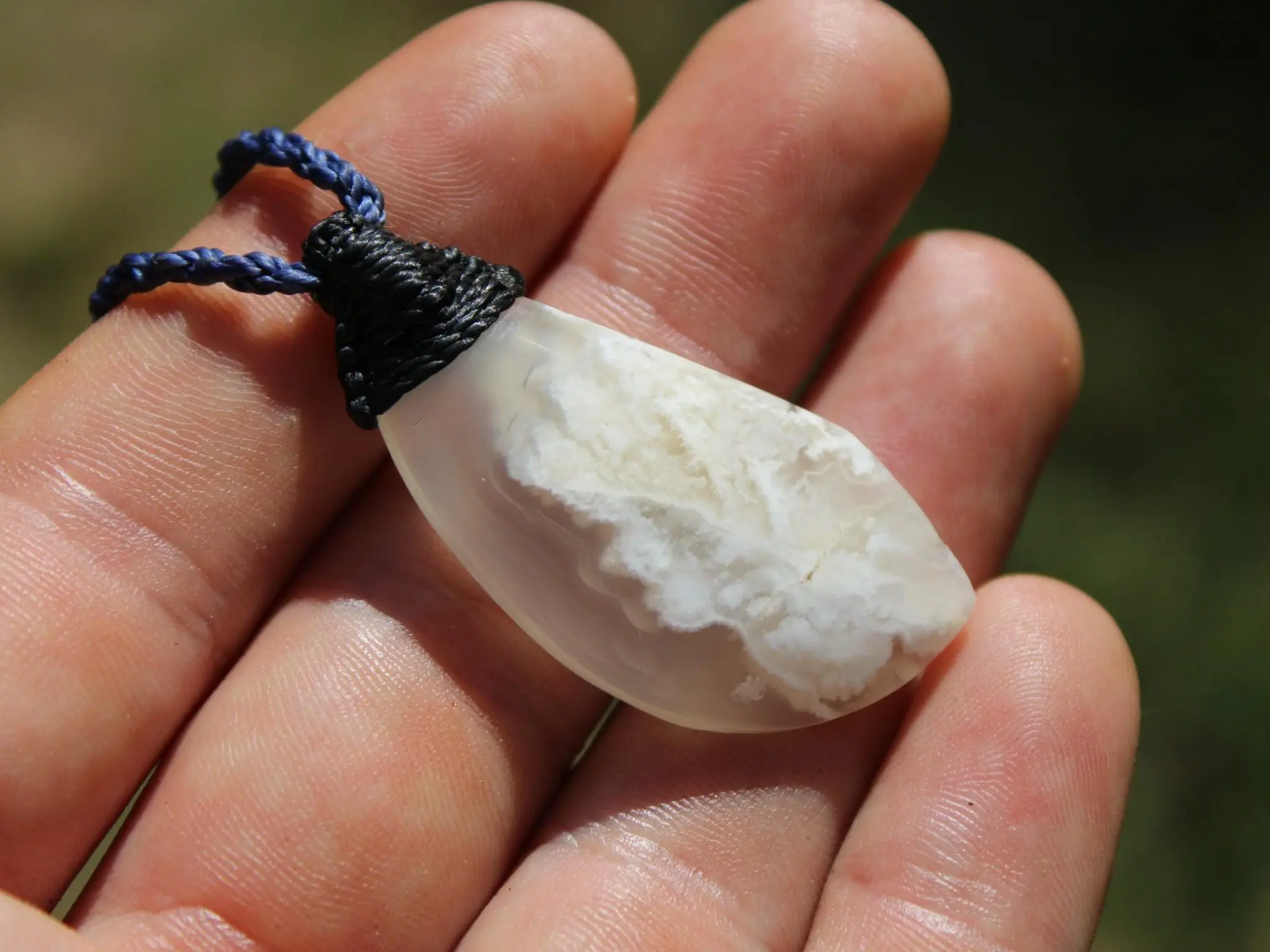 Australian handmade Angelic plum Agate Necklace , agate creek pendant necklace, Australian handcrafted tropical cord - Image 11