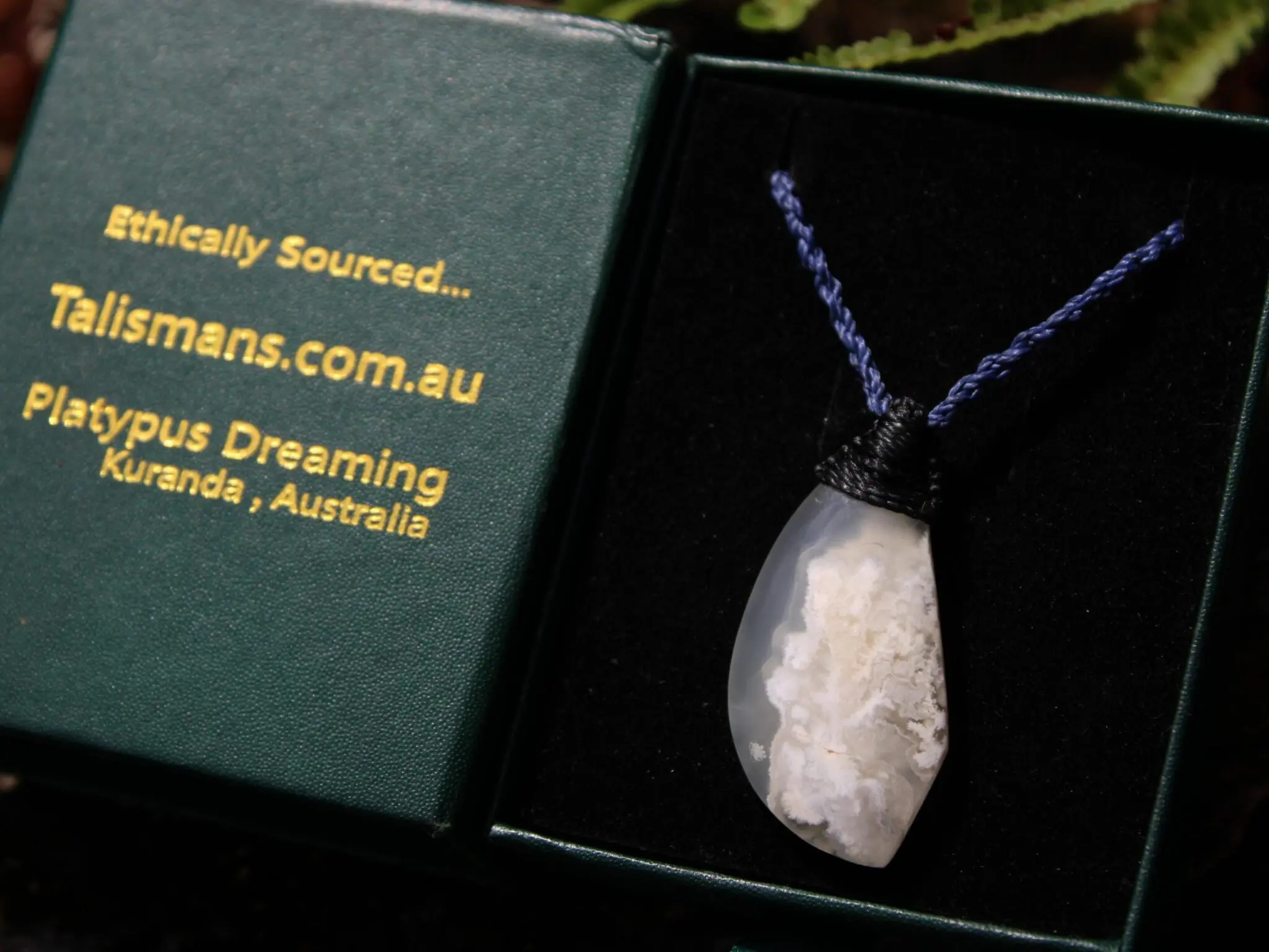 Australian handmade Angelic plum Agate Necklace , agate creek pendant necklace, Australian handcrafted tropical cord - Image 4