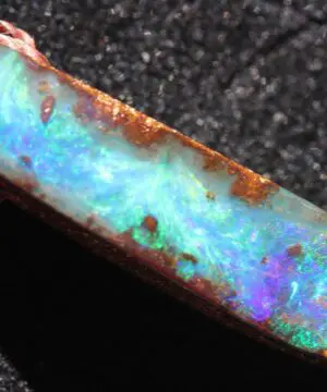 Fire Matrix OPAL Pendant Necklace, Australian Solid Seam Boulder Opal jewelry, Australian Made Macrame Cord Healing Jewelry