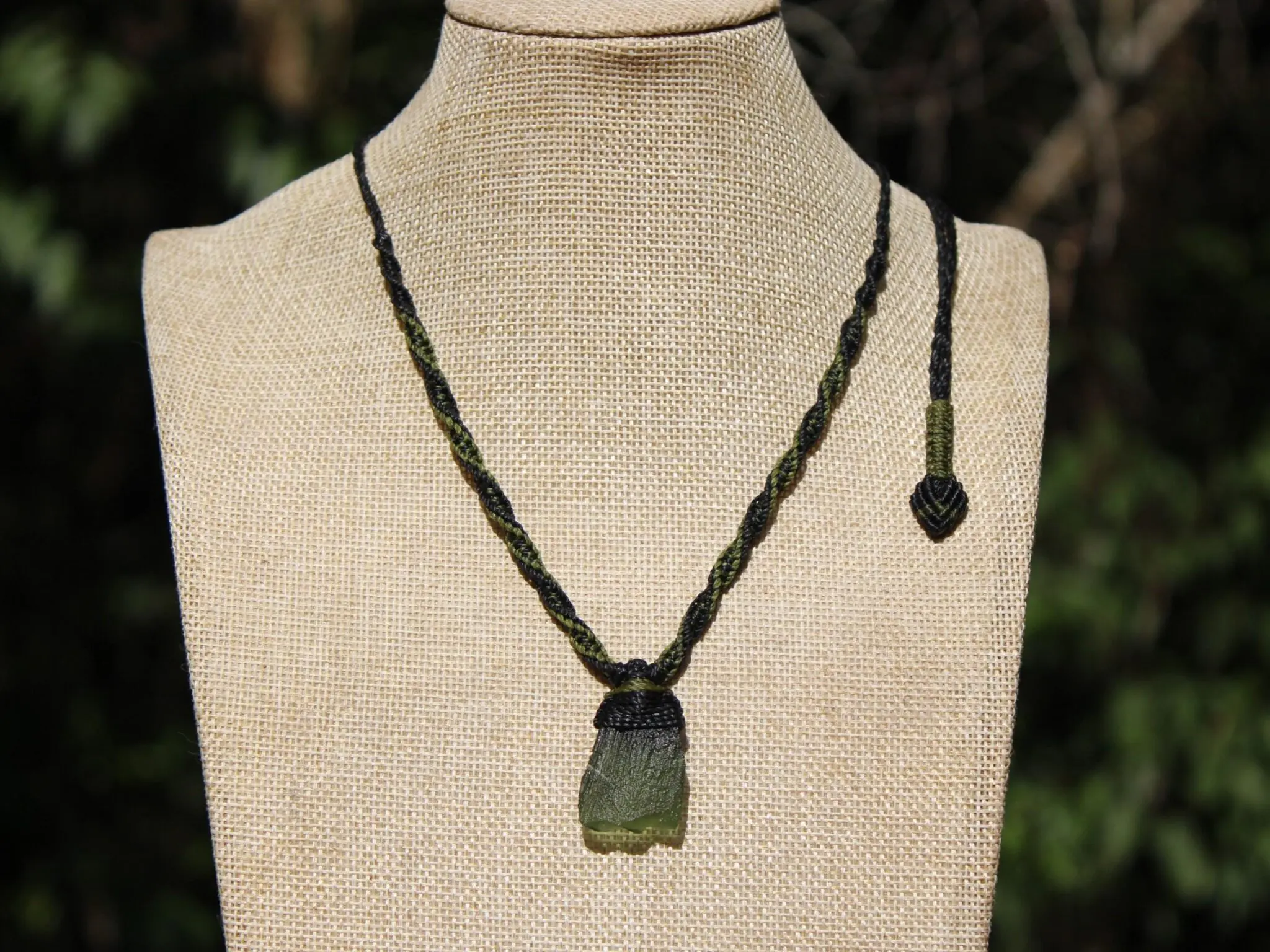 Genuine Moldavite Pendant, Raw Real Rough Moldavite Necklace, Authentic Moldavite Green Stone Jewelry, Elven Crystal healing,Australian made - Image 8