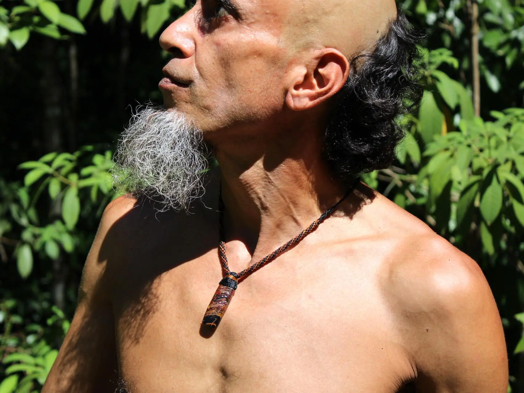 Australian Pilbara Jasper Pendant, Indigenous Jasper Graffiti Necklace, Australian made Macrame Cord, Aboriginal Outback Healing crystal