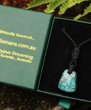 Shattuckite Necklace, Gem silica Australian made macrame cord healing jewellery, blue stone pendant, Chrysocola, Tourquise, Azurite Pendant