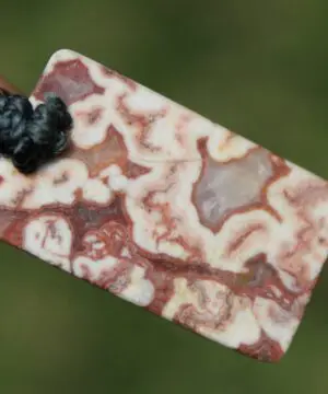 Australian Crazy Lace Agate Elven Macrame Pendant Necklace