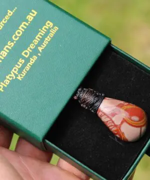 Australian noreena jasper necklace, australian made thin macrame cord, red stone tribal healing jewelry, may birthstone, tribal pendant