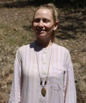 Rhyolite Unakite Necklace • Rainforest Jasper Talisman • Tribal Crystal Pendant • Australian Handmade • Handwoven Tropical Cord