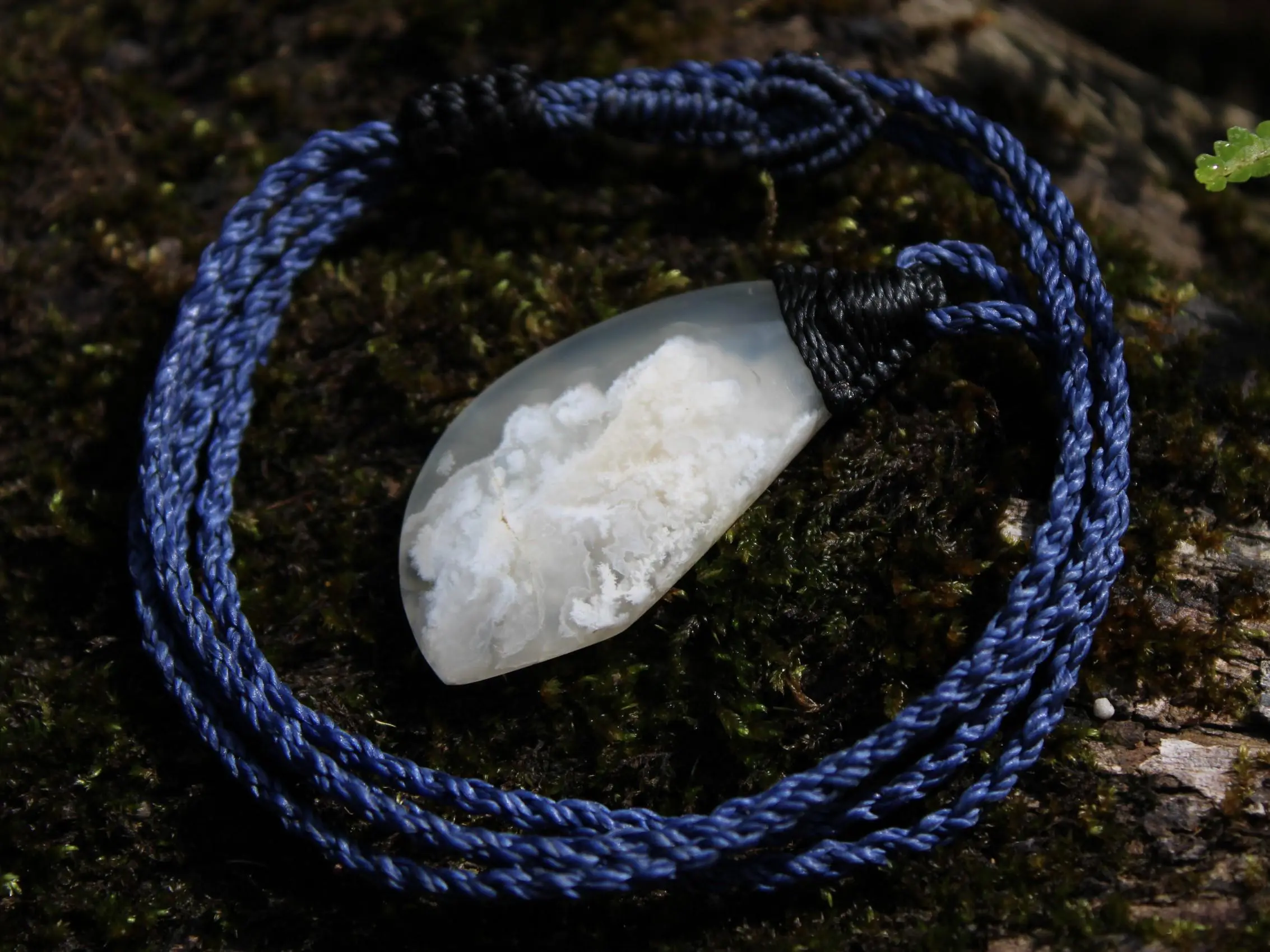 Australian handmade Angelic plum Agate Necklace , agate creek pendant necklace, Australian handcrafted tropical cord - Image 7