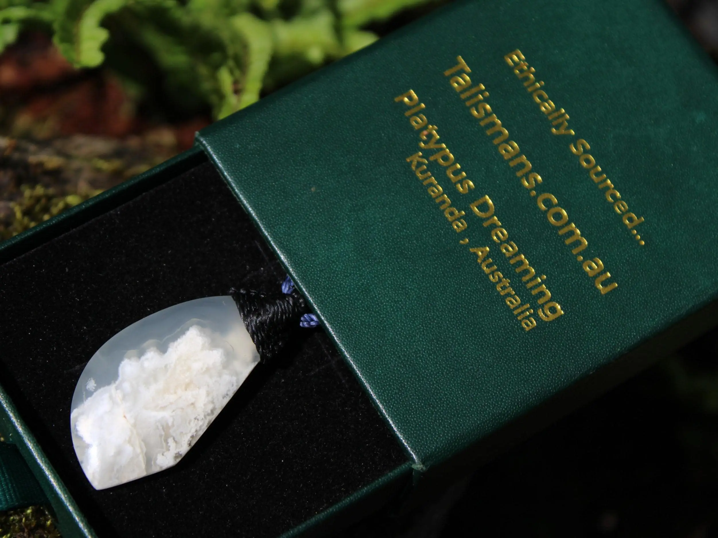 Australian handmade Angelic plum Agate Necklace , agate creek pendant necklace, Australian handcrafted tropical cord - Image 9