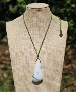 8th vein OCEAN JASPER Pendant crystal Necklace, Fossil Coral Gemstone Jewelry,Macrame Cord,beachy beach jewelry, summer surfer necklace
