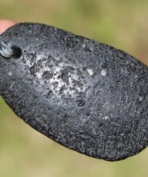 Lava Rock Necklace • Volcanic Stone Pendant • Grounding Crystal Talisman • Australian Handmade jewelry, handwoven tropical wax cord