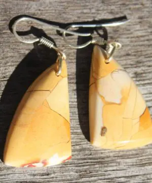 Australian Brecciated Mookaite Earrings, Australian handmade crystal healing jewelry, Gemstone jewellery, natural crystal jewellery