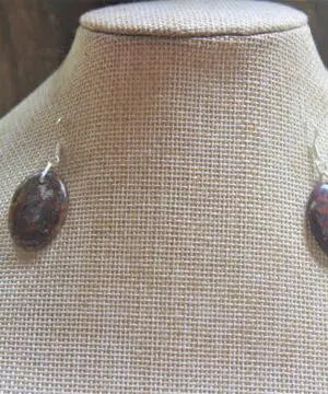 Australian Fire Jasper Sterling Silver Earrings, Australian handmade crystal healing Jewellery, Natural Gemstone Jewellery