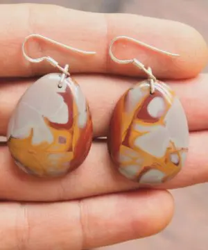 Australian Noreena Jasper Sterling Silver Earrings, Australian handmade crystal healing Jewellery, Natural Gemstone Jewellery