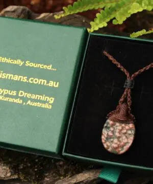 CORAL FOSSIL Necklace, Australian made Elven Macrame Thin Cord Healing Crystal Jewelry, Red coral fossil Pendant, march birthstone