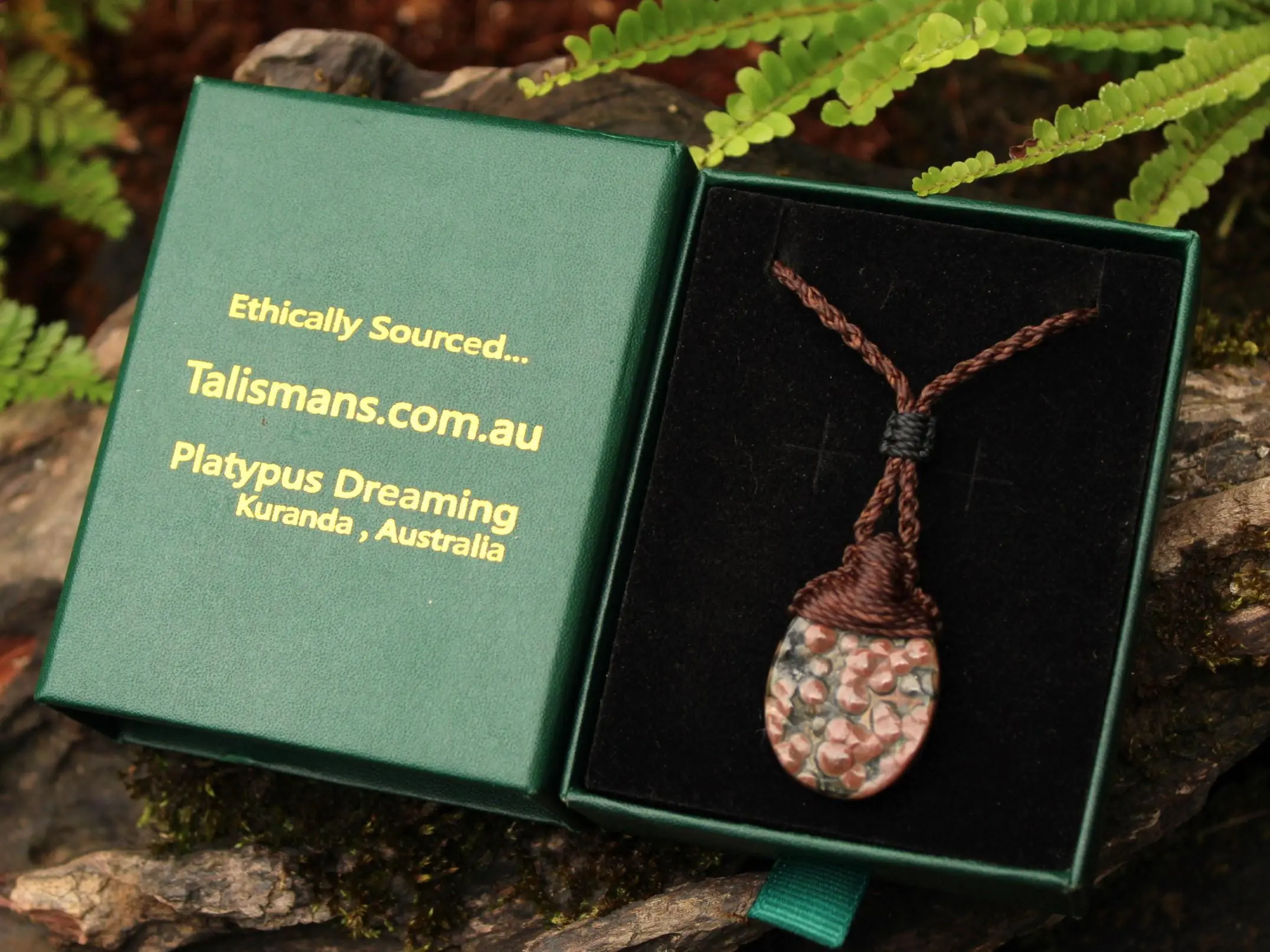 CORAL FOSSIL Necklace, Australian made Elven Macrame Thin Cord Healing Crystal Jewelry, Red coral fossil Pendant, march birthstone