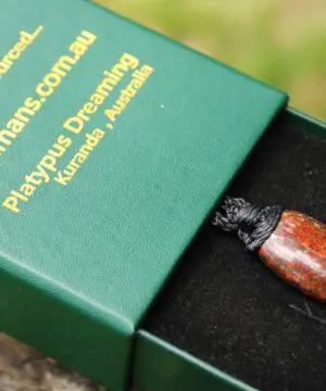 American Red Dinosaur Fossil Jewelry, Elven Pendant with Silver Beads , Utah Dinosaur bone ,Ancient Fossil Power, Tribal Talisman Pendant