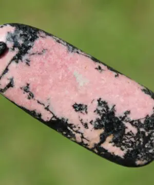 Pink Australian Rhodonite Necklace • Heart Chakra Crystal Talisman • Handmade Vegan Jewelry from Kuranda, Heart Chakra stone Jewelry,Taurus