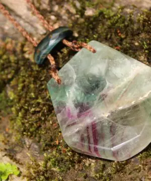 Australian fluoride , Australian red Tigereye tribal necklace talisman, Australian handmade handwoven tropical Cord, Summer healing jewelry