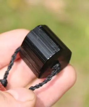 Australian Black tourmaline, Australian red tigereye, Australian handmade , handwoven tropical cord, healing jewelry